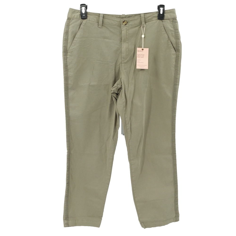 Quince Chino Pants SZ 32 Stretch Twill Girlfriend Leisurewear Relaxed Casual NWT